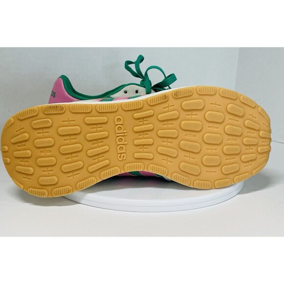 Adidas Run 60s 4.0 Running Shoe Women’s 6.5 Semi Court Green/ Bliss Pink JR6631 - Picture 13 of 14